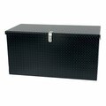 Vestil Tread Plate Toolbox, Black, 37 in W x 26 in D x 25 in H STTB-2436